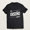 Camiseta Negra diseño aqui pecho