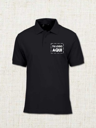 Polo Negro de Algodón Premium - Ropa Urbana Minimalista